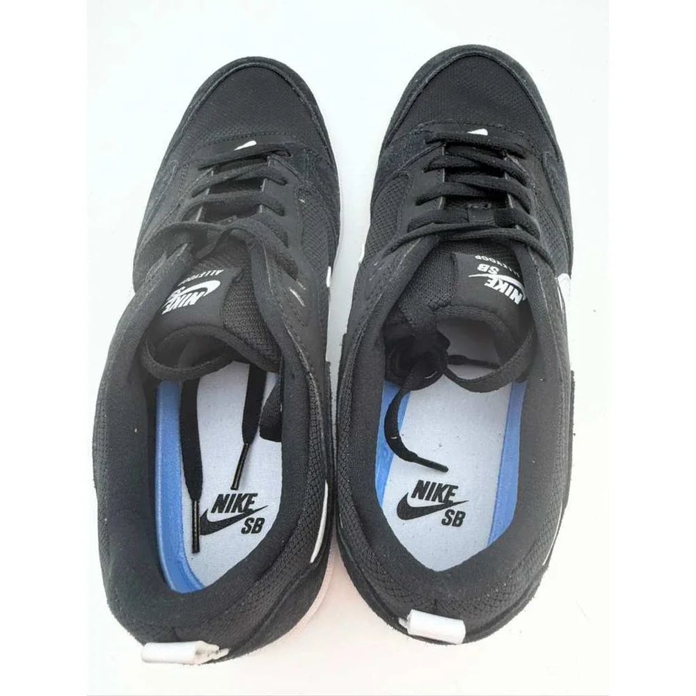 Nike‎ SB Alleyoop Men's Skate Sneakers – Black/White – Size 11